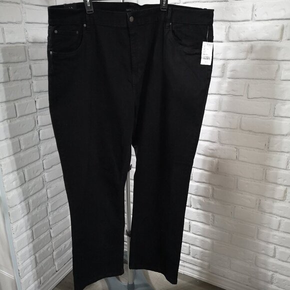 NWT Britches Men's Size 48W/32L Straight Legs Black Jeans - Picture 1 of 13